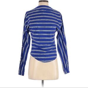 Free People Ardmore Long Sleeve Striped Top Women’s Size XS Blue White